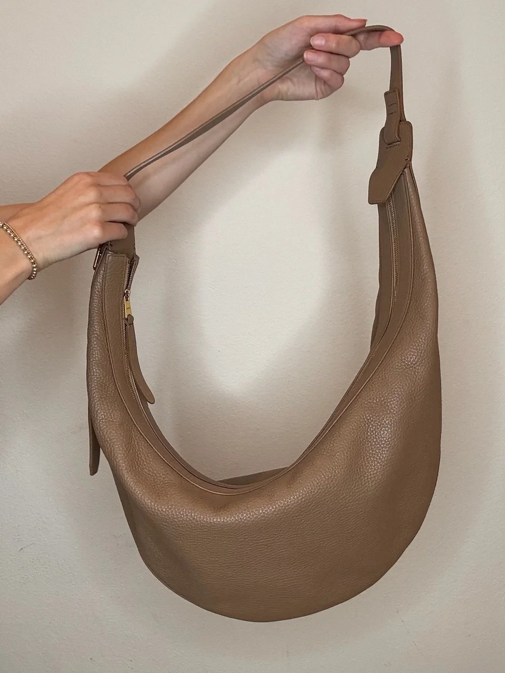 KHAITE Augustina Leather Hobo Bag
